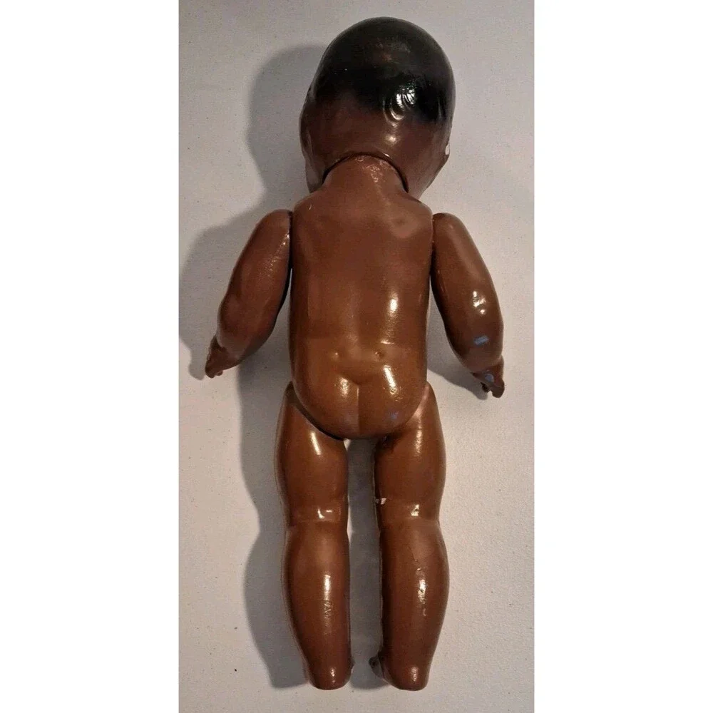 Vintage Topsy Black - African American Composition Doll Missing Yarn Pigtails